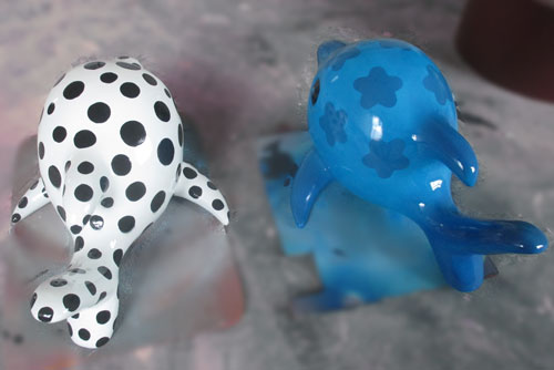 玻璃鋼卡通小水魚(yú)雕塑