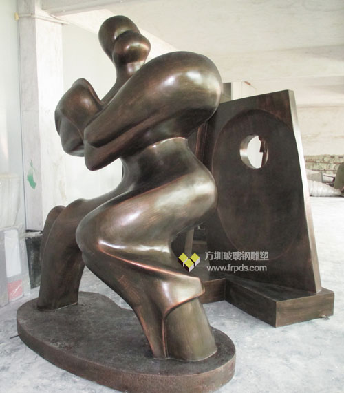 玻璃鋼抽象仿銅太極雕塑 玻璃鋼抽象仿銅太極雕塑