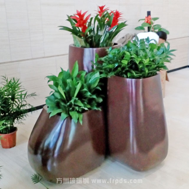 玻璃鋼美陳花盆組合 玻璃鋼美陳花盆組合