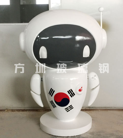 玻璃鋼卡通機器人雕塑