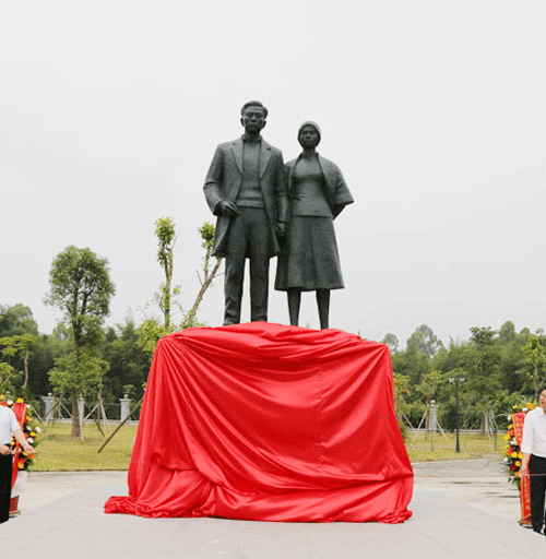 周文雍陳鐵軍烈士雕塑