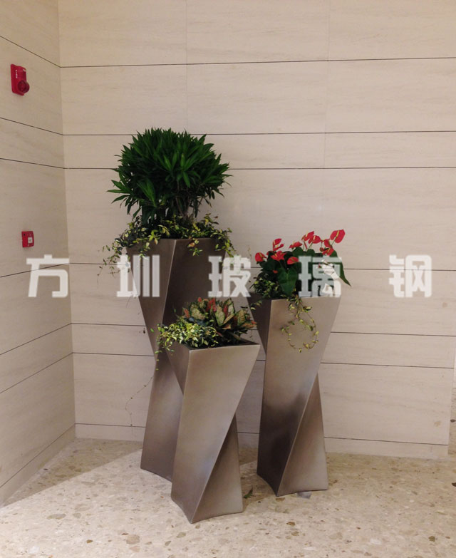 商場玻璃鋼美陳花盆 商場玻璃鋼美陳花盆