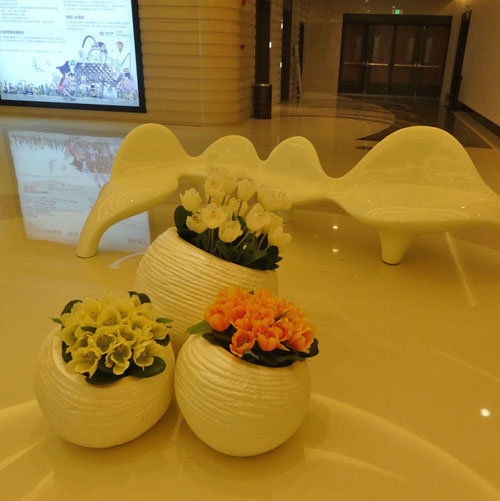 商場(chǎng)玻璃鋼藝術(shù)花盆