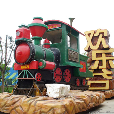 卡通火車(chē)玻璃鋼外殼