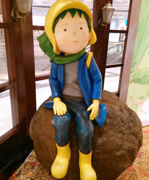 玻璃鋼小男孩雕塑